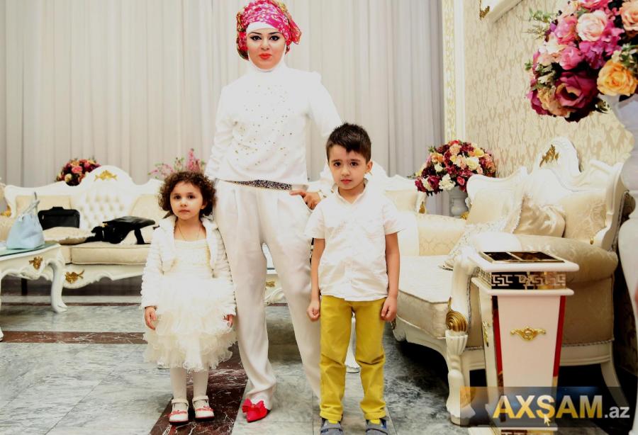 Xuraman Şuşalı övladlarıyla ad günündə -  fotolar