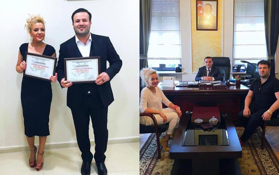 Elnurla Səidəyə Gürcüstanda mükafat veriblər -  fotolar