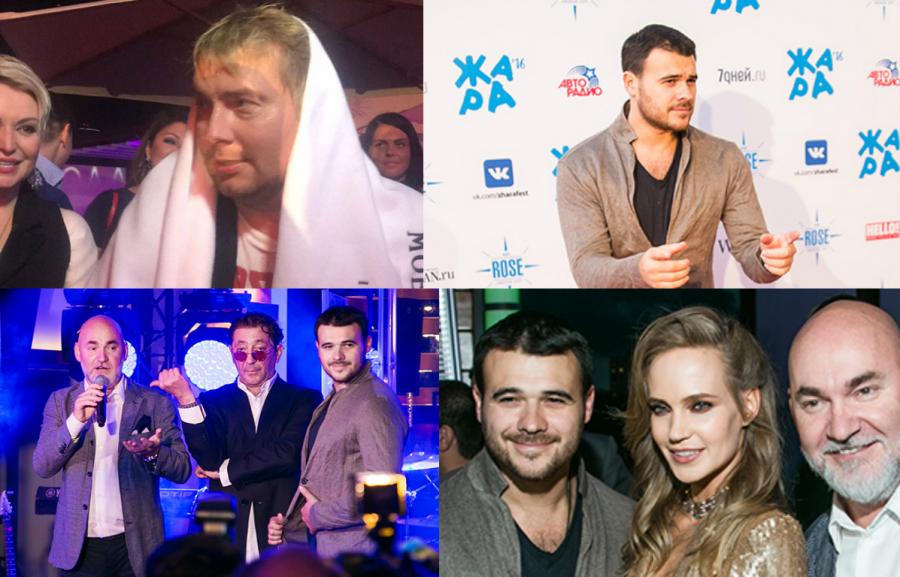 Eminin partisində xalq artisti hovuza yıxıldı -  video+fotolar