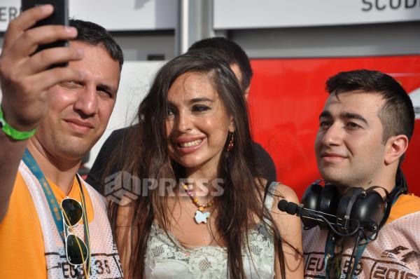 Leyla Əliyeva "Formula 1"-də - fotolar