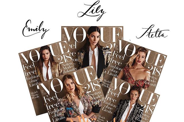 “Vogue” 5 üzlə çıxdı – İrina Şeyk, Rozi Hantiqton Uaytli...