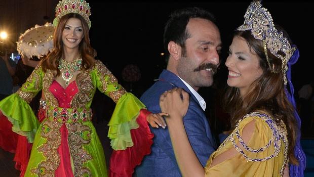 Tanınmış cütlüyün xına gecəsindən  fotolar