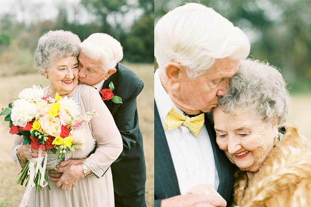 63 ildir evli olan cütlükdən romantik fotolar