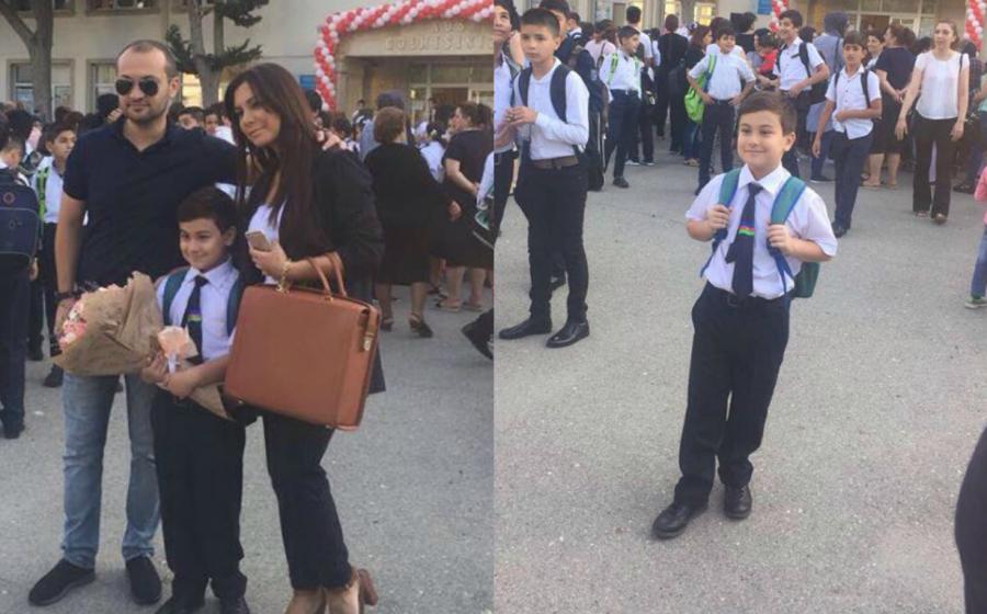 Turan və Nərminin oğlu birinci sinfə gedir -  fotolar