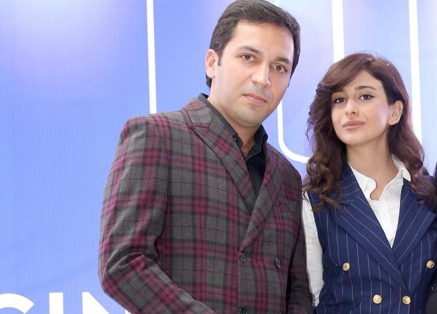 Leyla Quliyeva həyat yoldaşı ilə açılışda -  fotolar