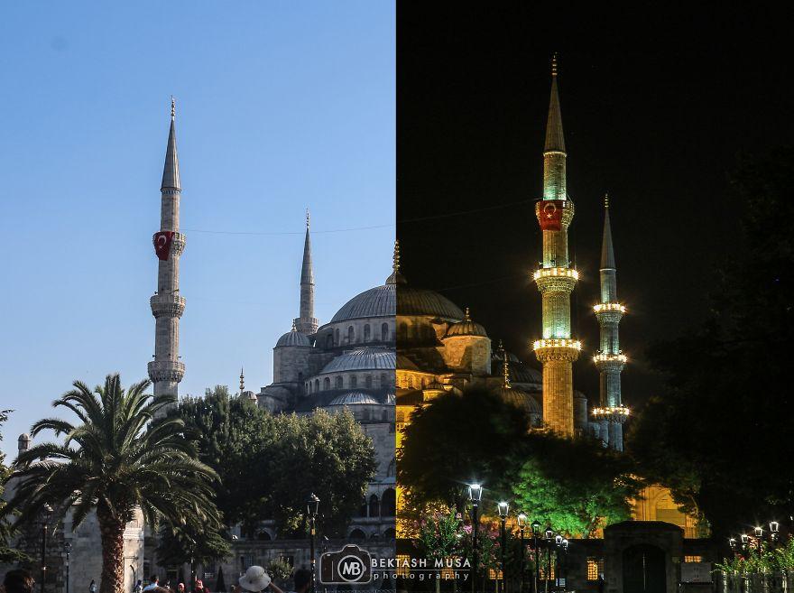 İstanbulun gecəsi və gündüzü - fotosessiya