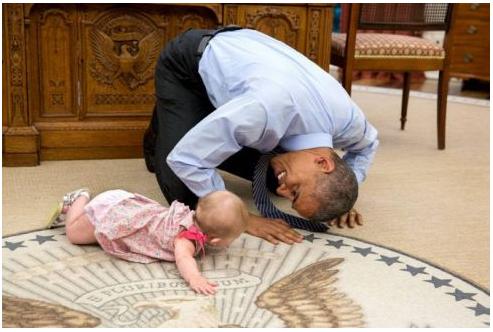 Obamanın qeyri-adi fotoları yayımlandı