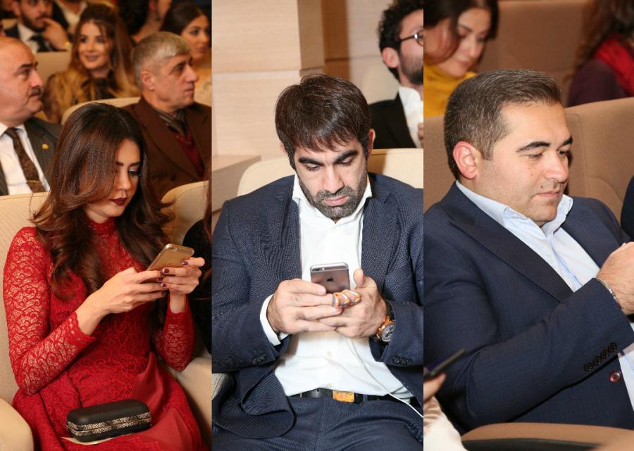 Telefondan ayrıla bilməyən yerli məşhurlar -  fotolar