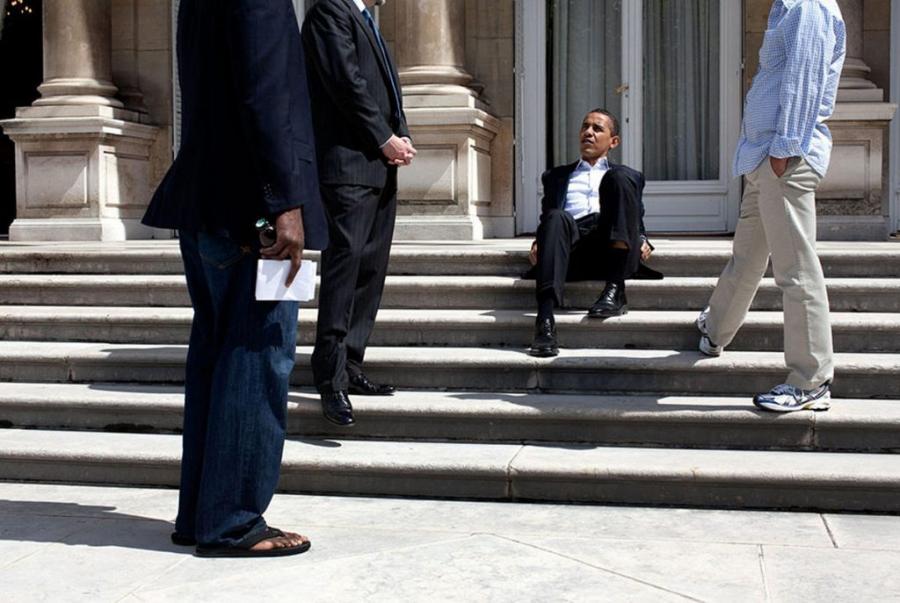 Barak Obamanı heç vaxt belə görmədiniz - fotolar
