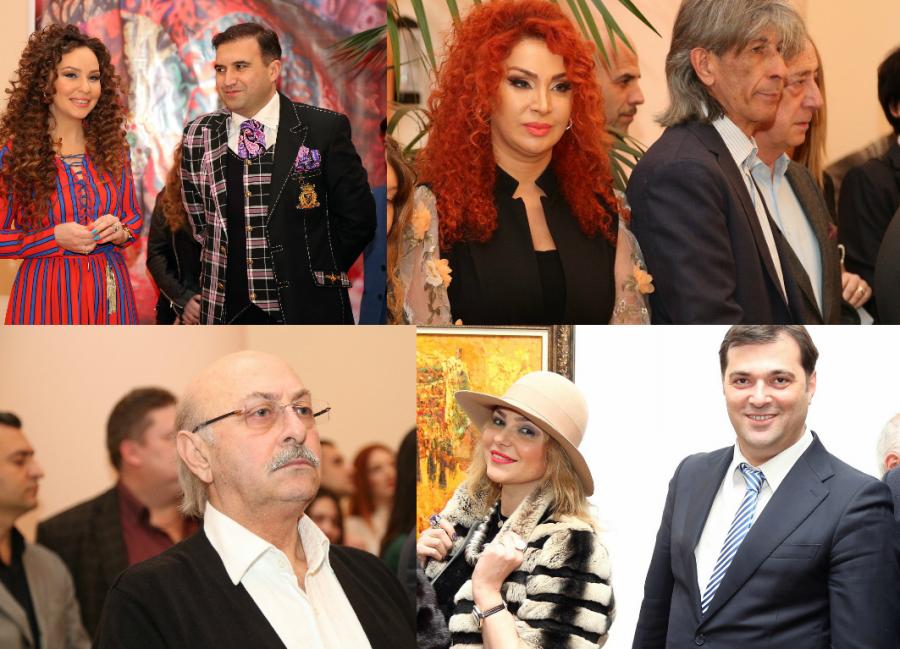 Yerli məşhurlar bu sərgidə bir araya gəldilər -  fotolar