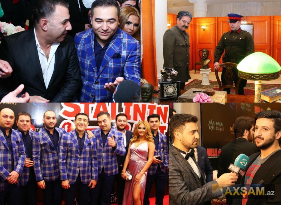Məşhurlar "Stalinin başı"na yığışdılar -  fotolar