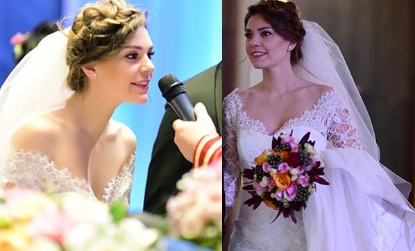Aslı Enver gəlinlik geyindi - fotolar