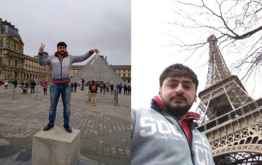 Azərbaycanlı aparıcının Fransa gəzintisi -  fotolar