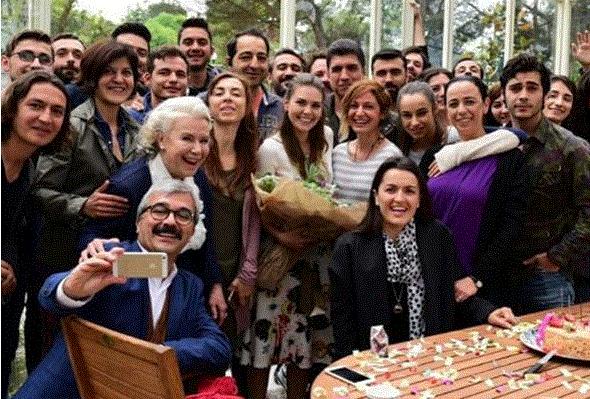 "İstanbullu gəlin"in heyətindən Aslıya sürpriz - fotolar