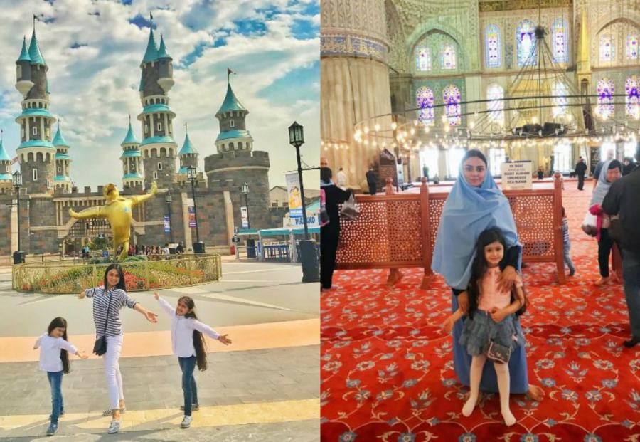 Vüsalə Əlizadə və qızının İstanbul gəzintisi -  fotolar