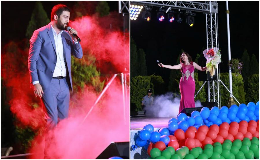 Müğənnilər bayram konsertində bir araya gəldilər -  fotolar