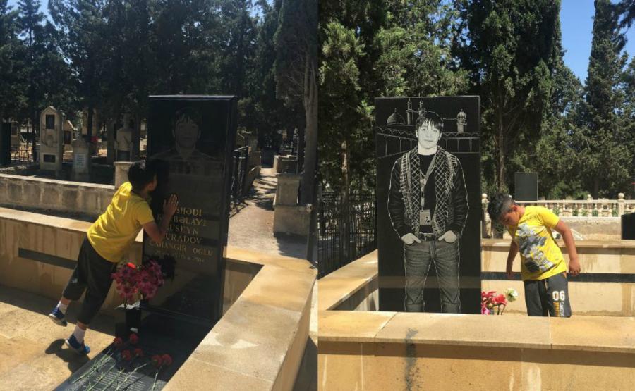 Yaşasaydı, 42 yaşı olacaqdı - Oğlu Hüseyn Dəryanın məzarında