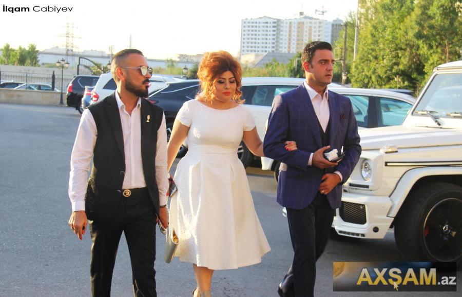 Nəsib Nur xanımı ilə toyda -  foto