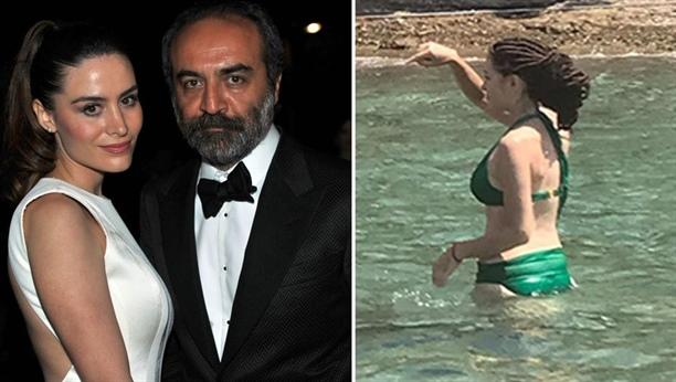 Türkiyəyə qayıdan aktrisa həyat yoldaşı ilə - fotolar
