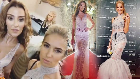 Burcu ilə Özge transparan geyimdə - fotolar 