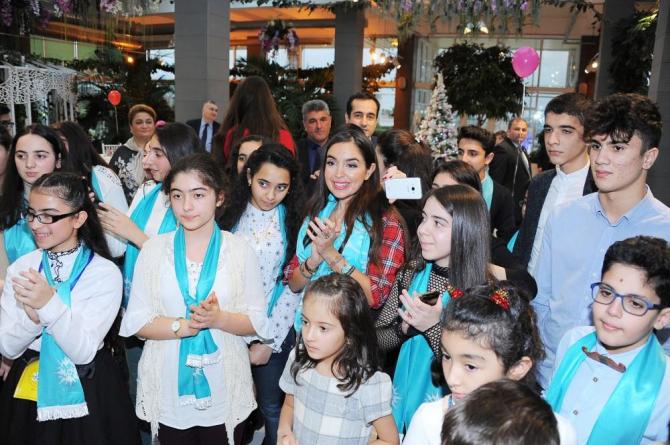 Leyla Əliyeva Yeni il şənliyində - fotolar