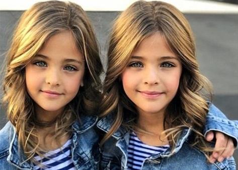 7 yaşlı əkizlər İnstaqram fenomeni oldular - fotolar