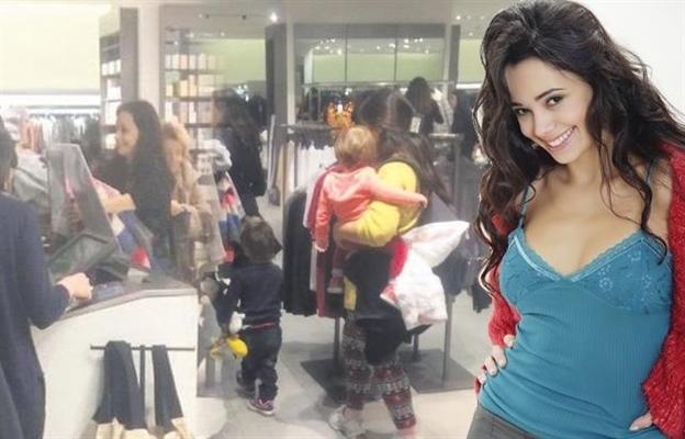 Karyerasına son qoyan Özgü Namal uşaqları ilə alış-verişdə - fotolar 