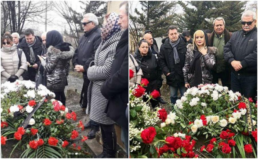 Aktyorlar Zərnigar Ağakişiyevanın məzarı üstə -  fotolar