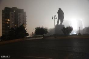  Bakı şəhərinin üzərini su buxarı bürüyüb - Fotolar