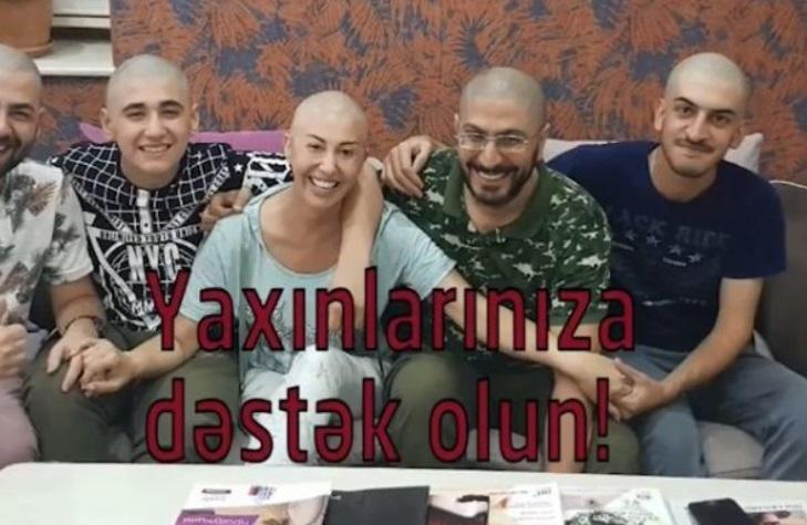 İlqar Mikayıloğlunun xanımı başını keçəl etdi - Ailəsi dəstək oldu+Video