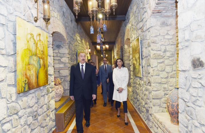 Prezident və xanımı Şəkidə açılışda - Fotolar