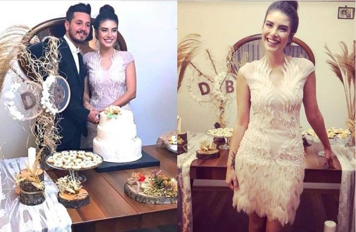 "Fazilet hanım ve kızları"nın aktrisasının nişanından fotolar