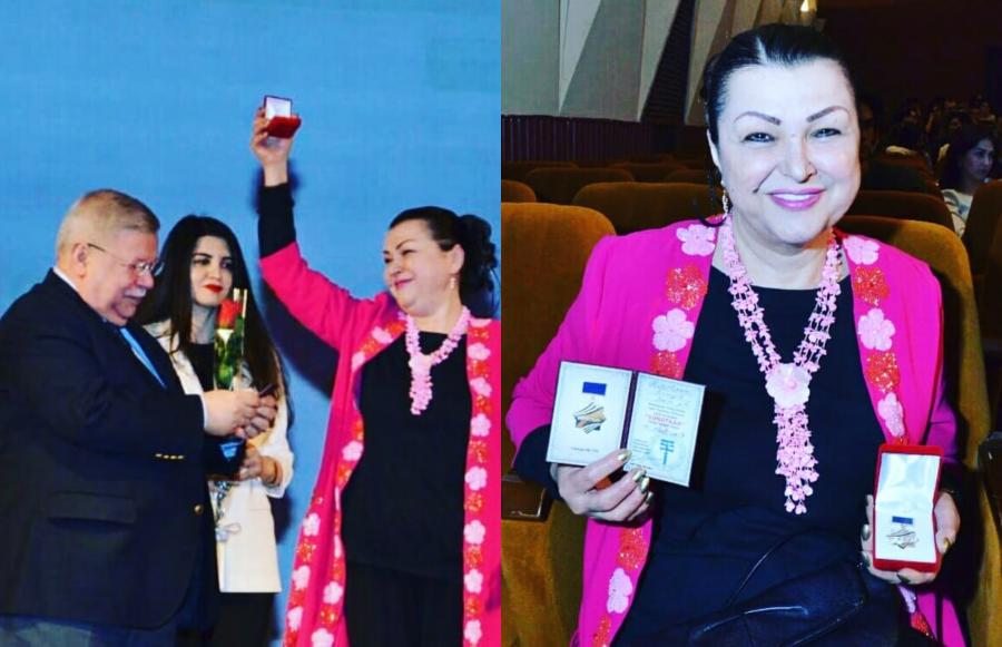 Firəngiz Mütəllimovaya “Sənətkar medalı” verildi - Fotolar