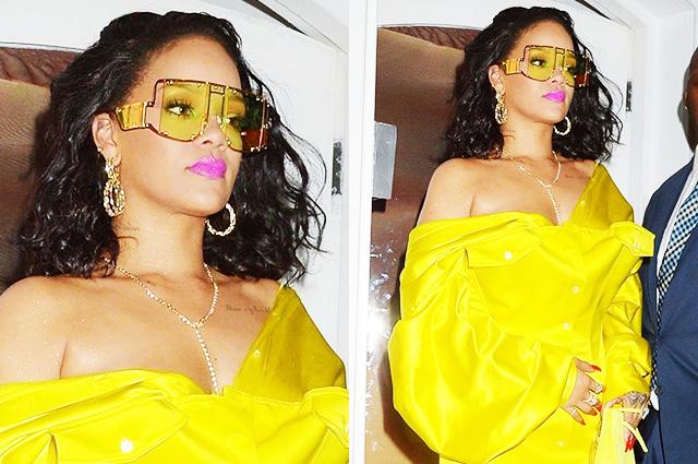 Rihanna sarıya büründü -  Fotolar