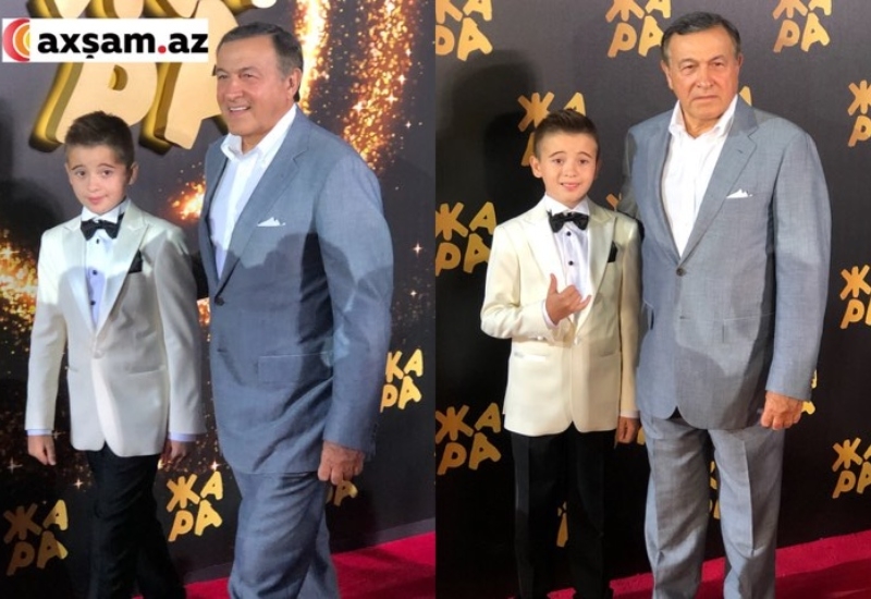 Araz Ağalarov nəvəsi ilə - Fotolar+Video