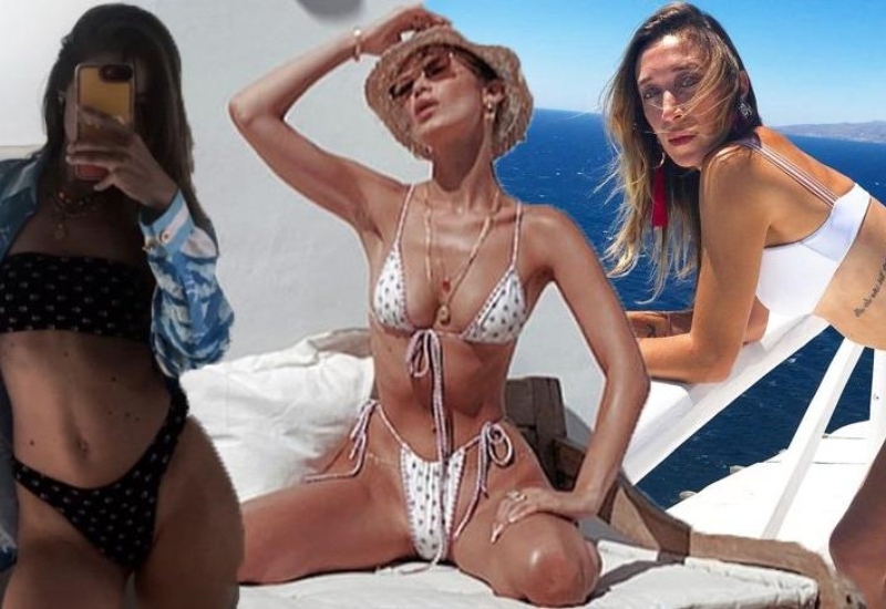 Hadid bacılarından bikinili şou - Fotolar