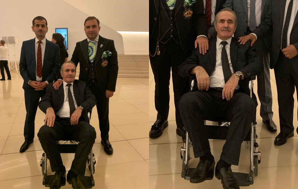 Xalq artisti tədbirə əlil arabasında gətirildi -  Fotolar