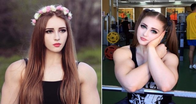 Əzələli rus "Barbie" - Fotolar