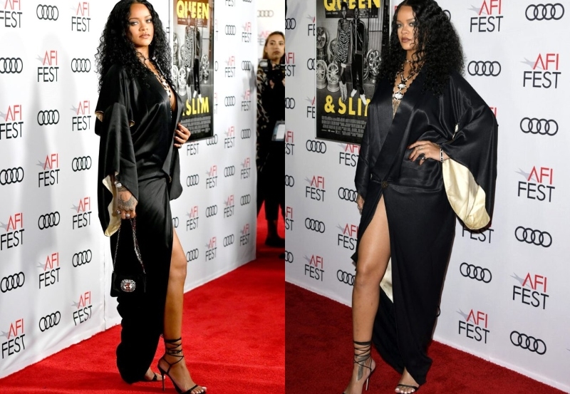 Rihanna kimanosu ilə göz qamaşdırdı - Fotolar