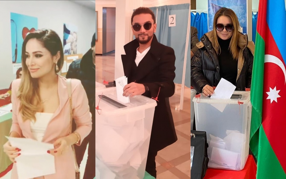 Məşhurlarımız səsvermədə - Fotolar