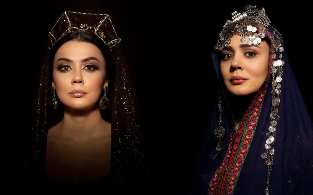 Oksana “Keçmiş əsrin türk qadınları” layihəsində - Fotolar