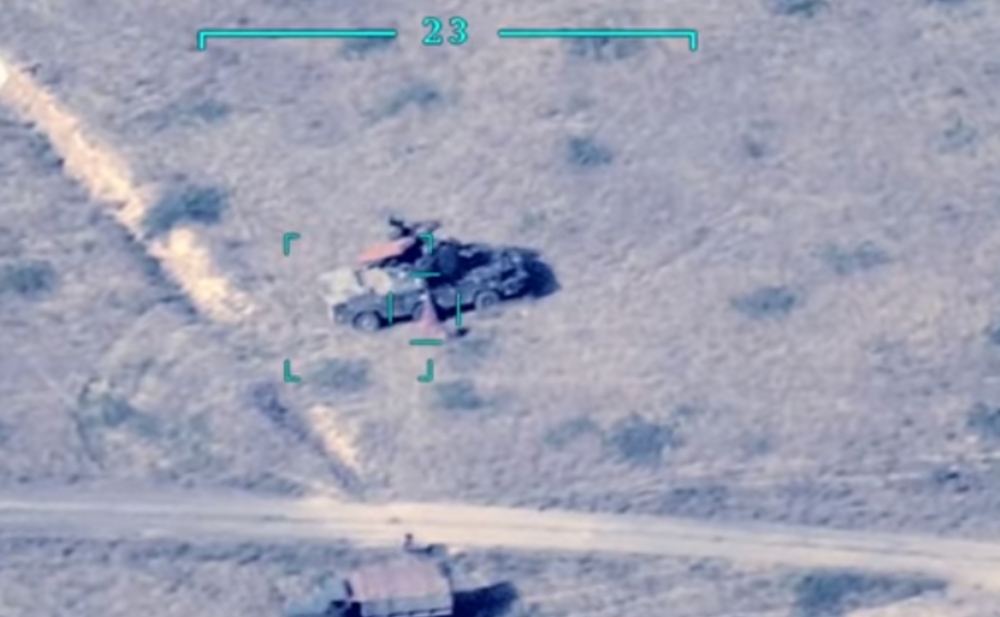Ordumuz düşmənin daha bir neçə hərbi texnikasını məhv etdi -  Video