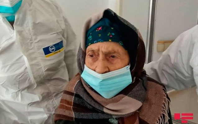 Goranboyda 110 yaşlı nənə koronavirusdan sağaldı -  Fotolar