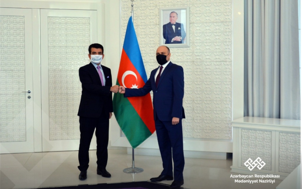 Anar Kərimov ICESCO-nun Baş direktoru ilə görüşüb - Fotolar