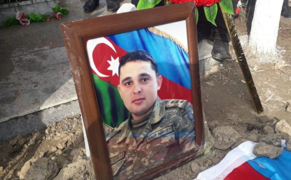 Şəhid kapitan Ramil Babayev dəfn olunub - Fotolar