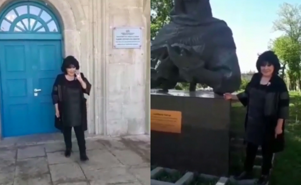 Flora Kərimova Şuşadan video paylaşdı
