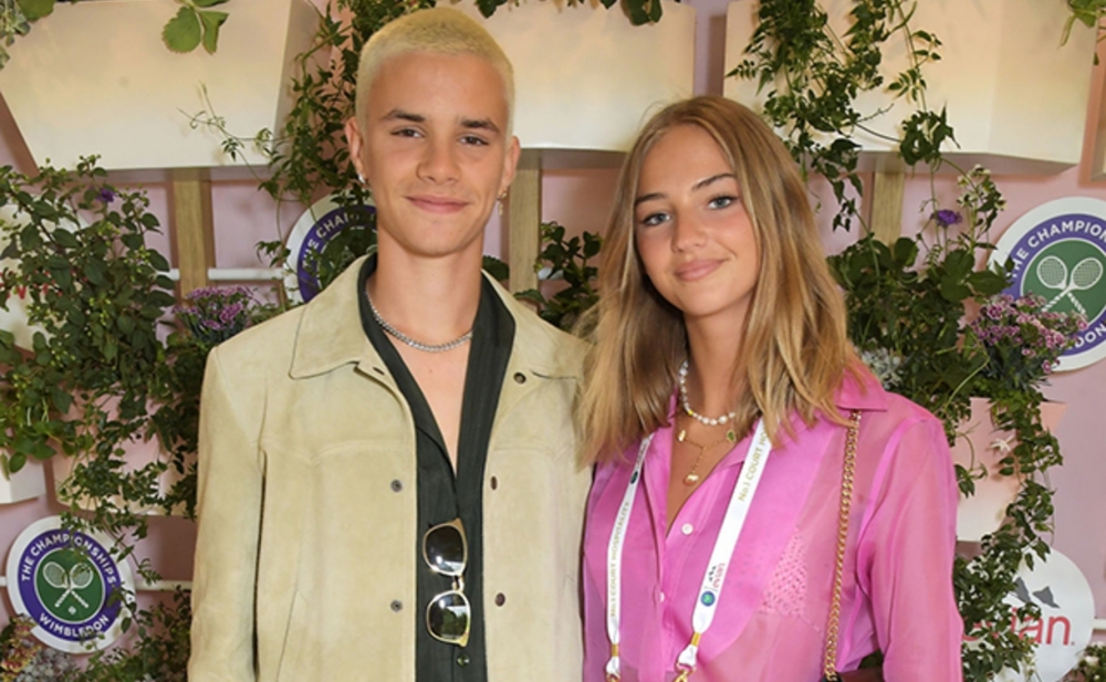 Romeo Beckham ilk dəfə sevgilisi ilə - Fotolar