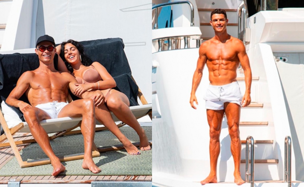 Ronaldo yenə yaxtasını seçdi - Fotolar