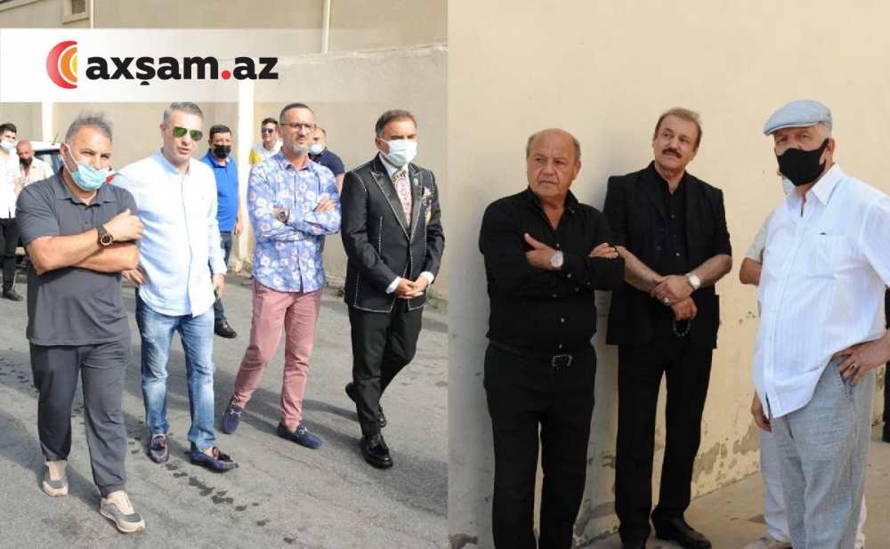 Sənət dostları Xalq artisti ilə vidalaşmağa yığışıb - Fotolar