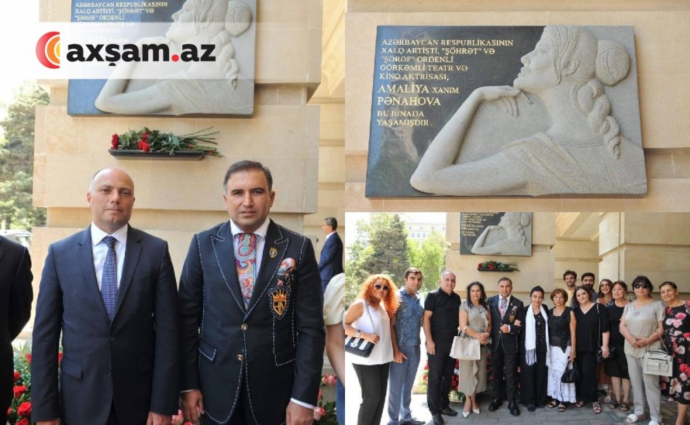 Amaliya Pənahovanın barelyefinin açılışından - Fotolar
